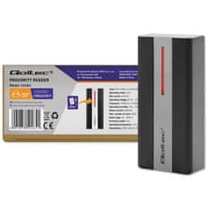 Qoltec RFID čitalnik bližinskih kartic in obeskov za ključe | EM | kartica | obesek za ključe | ABS
