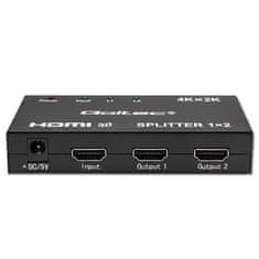 Aktivni razdelilnik Qoltec 2 x HDMI 4K x 2K | 3,4 Gb/s | Visoka stabilnost