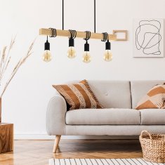 Toolight STROPNA VISEČA SVETILKA BOHO LINE APP974-4CP