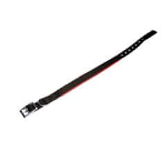 COBBYS PET Črn dvojni tekstilni ovratnik, podložen z rdečim neoprenom 65cm/25mm