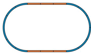 Piko podstavek za komplet tirnic A (osnovni oval) - 55365