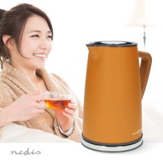Nedis Električni čajnik KAWK510EOR Soft-Touch, oranžen