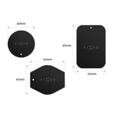FIXED Dodatki Icon Plates komplet nadomestnih plošč za magnetna držala, črne barve