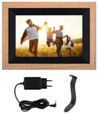 Rollei Photo Frame WiFi 105/ 10,1"/ 8GB/ 1W/ Frameo APP/ Wood/ Brown