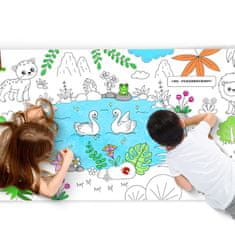 Homey Velika jungla | Papir za risanje | Rola za barvanje | Otroška pobarvanka | 10 M x 43 CM