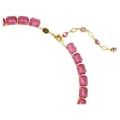 Swarovski Statement ogrlica z rožnatimi kristali Millenia 5683429