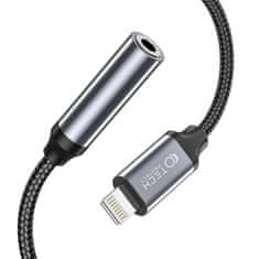Tech-protect Adapter za slušalke / adapter Lightning - 3,5 mm minijack Tech-Protect Ultraboost črn