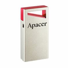 Apacer USB ključ 64GB AH112 super mini srebrno/rdeč