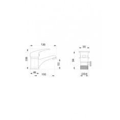 Hydroland Enoročna armatura za bide