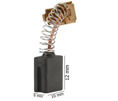 MAR-POL Set dveh karbonskih krtačk za elektromotor 6x10x12mm