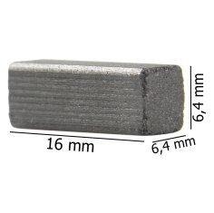 MAR-POL Set dveh karbonskih krtačk za elektromotor 6.4x6.4x16mm