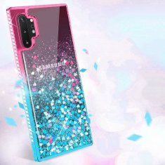 Nemo Ohišje IPHONE 12 MINI Diamond Liquid Glitter roza-modro