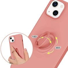 Nemo Ohišje IPHONE 13 MINI Silikonski obroč Magnetno stojalo roza