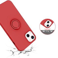 Nemo Ohišje IPHONE 13 MINI Silikonski obroč Magnetno stojalo rdeče barve