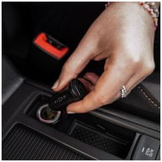 FIXED Polnilec z izhodom 2xUSB, 15W Smart Rapid Charge, črn