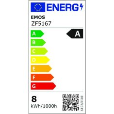 Emos LED žarnica Filament A60 A CLASS / E27 / 7,2 W (100 W) / 1521 lm / toplo bela