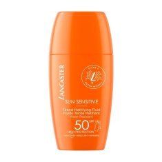 Lancaster Obarvani matirajoči fluid za obraz SPF 50 Sun Sensitive (Tinted Mattifying Fluid) 30 ml