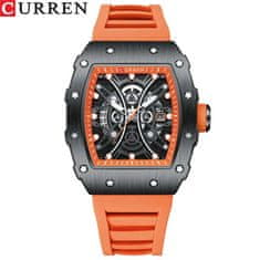 Curren CURREN 8438 Luksuzni Quartz moške Watch - vodoodporen, japonski gibanje, športno in modno oblikovanje Orange