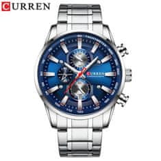 Curren CURREN 8351 iz nerjavečega jekla Modni moški zapestna ura Quartz gibanje Watch tri oči poslovne ure zapestnica zaponka
