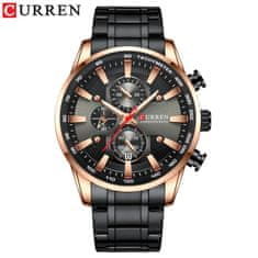 Curren CURREN 8351 iz nerjavečega jekla Modni moški zapestna ura Quartz gibanje Watch tri oči poslovne ure zapestnica zaponka