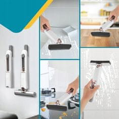 Korbi MINI MOP – MAJHNI RAVNI MOP Z OŽEMALNIKOM ZA ČIŠČENJE OKEN IN ŠČETKA ZA PRANJE