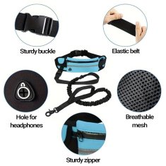 VivoVita Hands-free Leash – Pasji povodec za prostoročno uporabo, črna