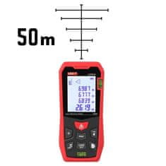 UNI-T UNI-T Merilnik dolžine laserski, površine, volumna, odštevanje, 50m/0,0001m