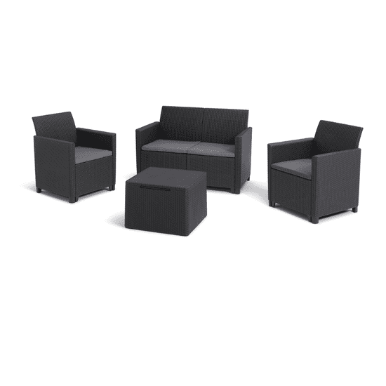 KETER Vrtna garnitura Marie z 2-sedom, grafit