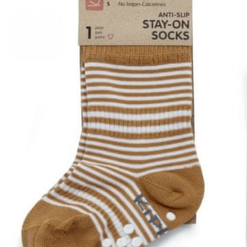 KipKep otroške nogavice Stay-on-Socks ANTISLIP 12-18m 1pár Camel