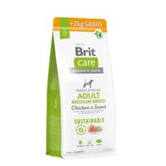Brit Brit Care dog Sustainable Adult Medium Breed 12 kg + 2 kg hrane za pse
