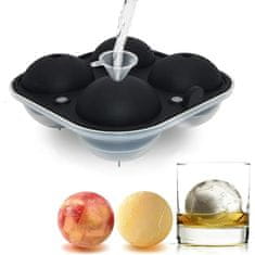 RHINOFIX Model za ledene kroglice | Posoda za izdelavo sadnih ledenih kroglic | Barmanski kalup za led | Koktajl led
