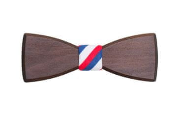 BeWooden moški lesen metuljček Trikolor rjava