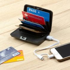 InnovaGoods Etui za kartice z RFID zaščito in powerbank