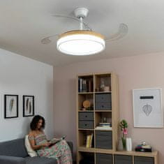 InnovaGoods Stropni ventilator z LED lučjo in 4 zložljivimi lopaticami Blalefan