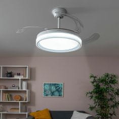 InnovaGoods Stropni ventilator z LED lučjo in 4 zložljivimi lopaticami Blalefan