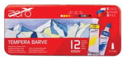 VSE ZA ŠOLO Barvice tempera 7ml 1/12 kovinska embalaža triglav