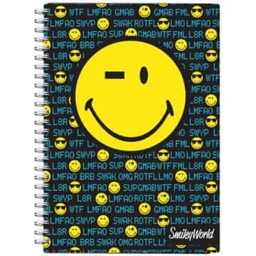 VSE ZA ŠOLO Beležka a6 špiralna smiley