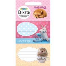VSE ZA ŠOLO Etikete šolske za zvezke animal cute 1/10