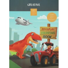 VSE ZA ŠOLO Pobarvanka creative dečki 40-listna
