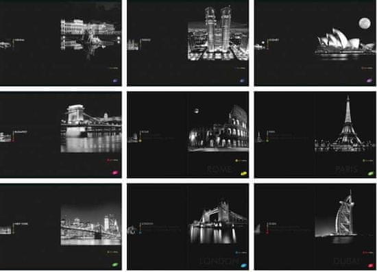 Elisa Zvezek a4 mp črtan cities by night 80-listni