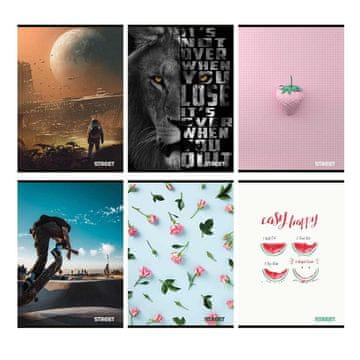 VSE ZA ŠOLO Zvezek a4 mp mali karo street maxi 54l