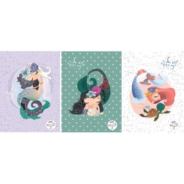 VSE ZA ŠOLO Zvezek a4 mp črtan street mermaid z robom