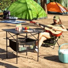 InnovaGoods Zložljiva miza za kampiranje s košaro in torbo Folble