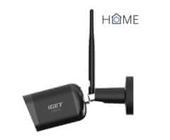 iGET Kamera HOME CS6 Black - kamera WiFi IP FullHD 1080p, nočni vid, dvosmerni zvok, IP65