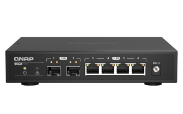 Qnap Stikalo QSW-2104-2S (4x 2,5GbE RJ45 in 2x 10GbE SFP+)