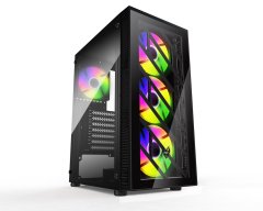 FSP CMT192/Midi Tower/Transpar./Črna