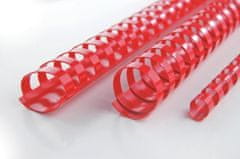 GBC Plastične hrbtne strani, 12 mm, rdeče barve, 100 kosov