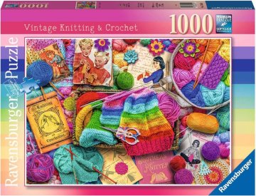 Ravensburger Vintage pletenje in kvačkanje Puzzle 1000 kosov