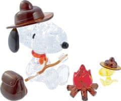 HCM Kinzel 3D kristalna sestavljanka Camping Snoopy 43 kosov