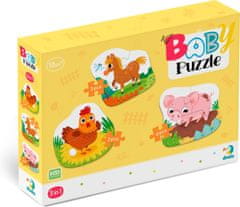 DoDo Otroška sestavljanka Kmečke živali 3v1 (2,3,4 kosi)